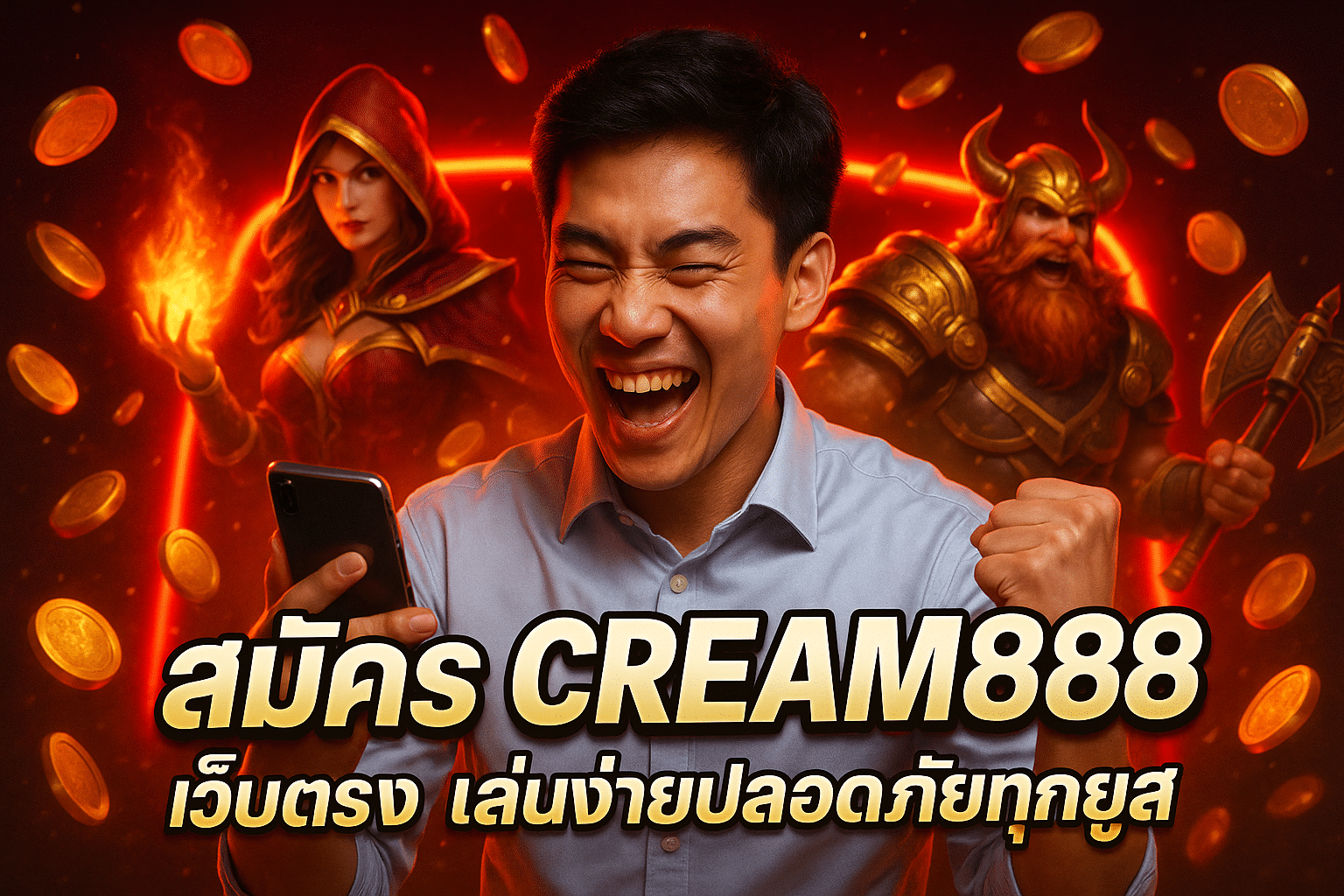 สมัคร CREAM888 เว็บตรง เล่นง่ายปลอดภัยทุกยูส