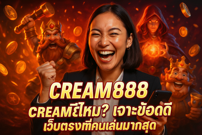 CREAM888 ดีไหม? เจาะข้อดีเว็บตรงที่คนเล่นมากสุด