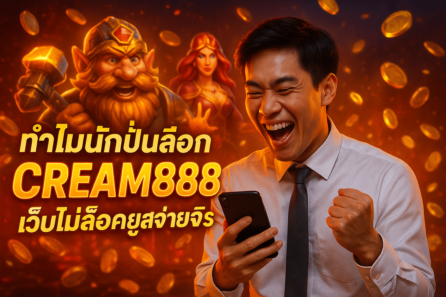 ทำไมนักปั่นเลือก CREAM888 เว็บไม่ล็อคยูสจ่ายจริง